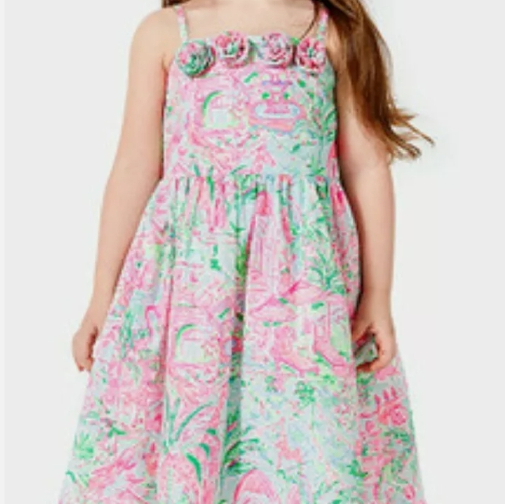 NWT LILLY PULITZER BELLAMY MIDI DRESS SZ 10 SPOTTED ON WORTH PRINT